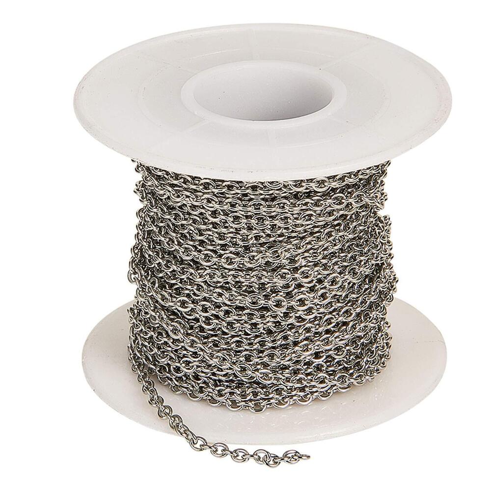 8973 30 Feet 304 Stainless Steel Unwelded Cable Chain Spool Link in Bulk